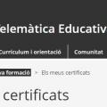 Portal XTEC certificats